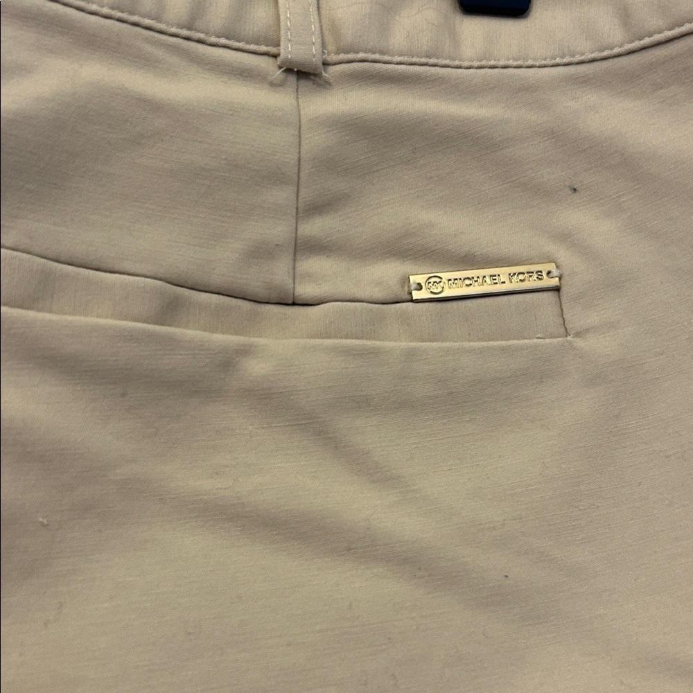 Michael Michael Kors Classic Cropped Khaki Pants Size 12 EUC - Picture 5 of 7
